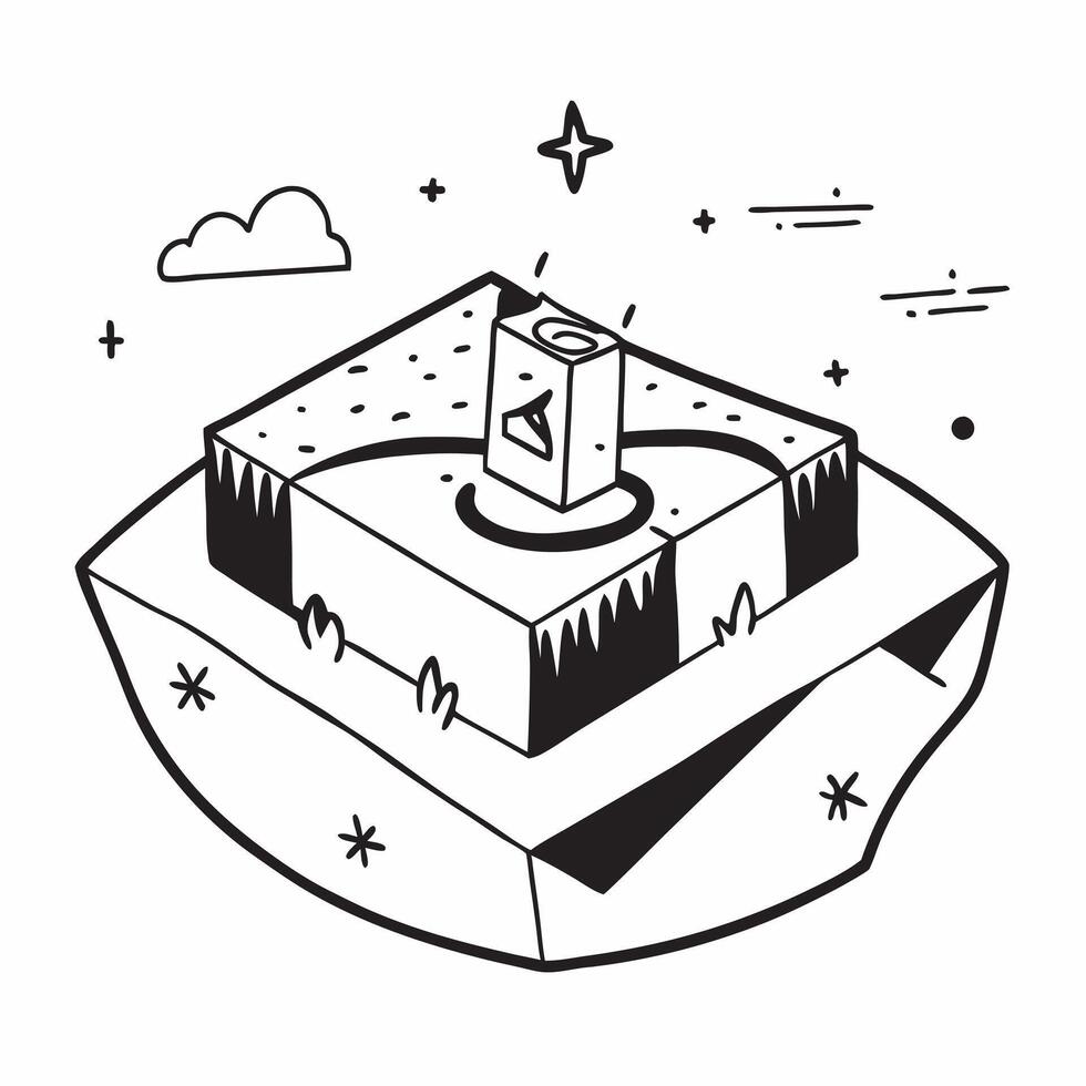Simple flat design icon Highland Hot Springs Hideaway concept as High up in the hills a secluded hot springs hideaway offers peace and panoramic highland views flat illustration i Clear vector