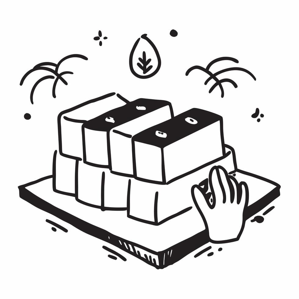 Simple flat design icon Green Roof Tiles concept as Tiles representing green roofs which contribute to urban sustainability and create zero waste ecosystems flat illustration in Clear Set 2 vector