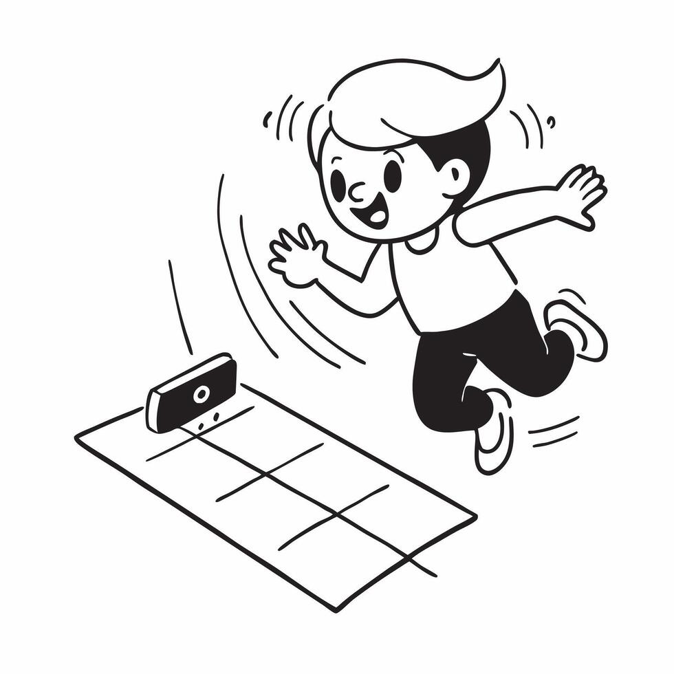 Simple flat design icon Girl with hearing impairment running a track race concept as A girl with a hearing impairment joyfully running in a track race highlighting her determinatio Clear Set 4 vector