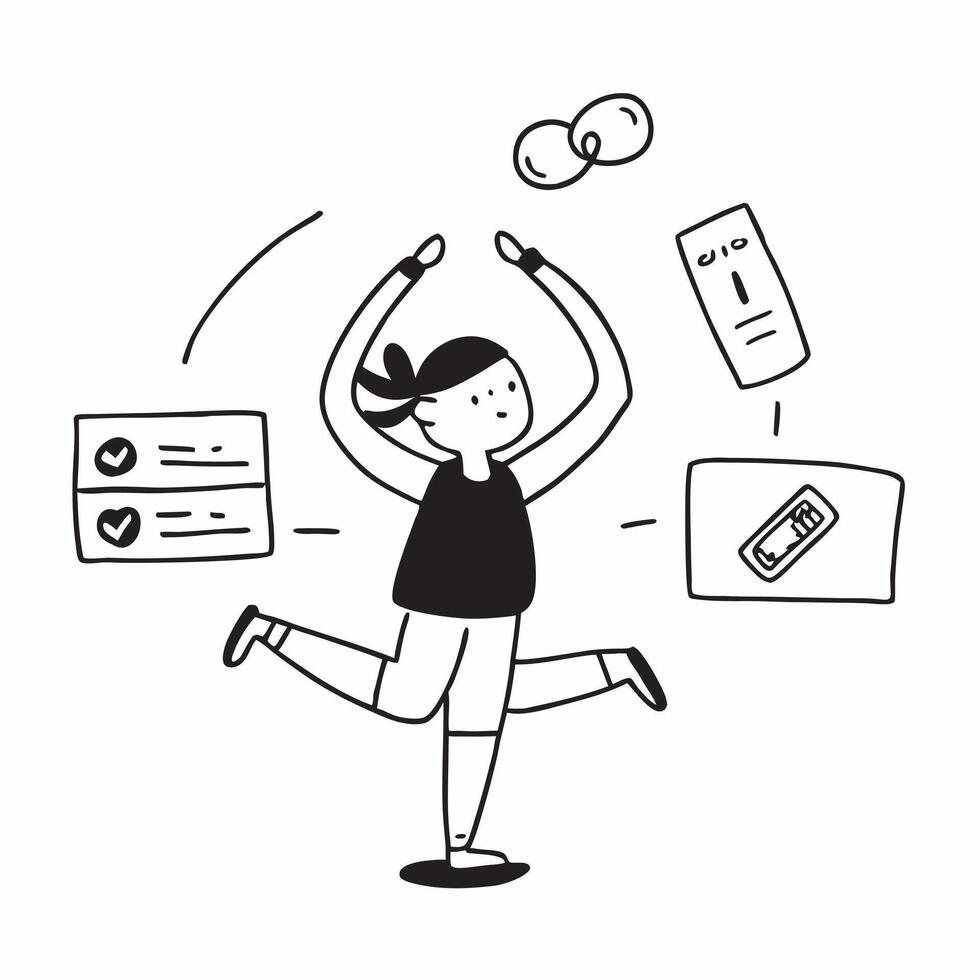 Simple flat design icon Girl with epilepsy participating in a gymnastics class concept as A girl with epilepsy joyfully participating in a gymnastics class highlighting inclusion f Clear vector