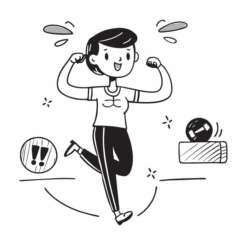 Simple flat design icon Girl with a hearing impairment enjoying a trampoline park concept as A girl with a hearing impairment joyfully bouncing at a trampoline park highlighting in Clear vector