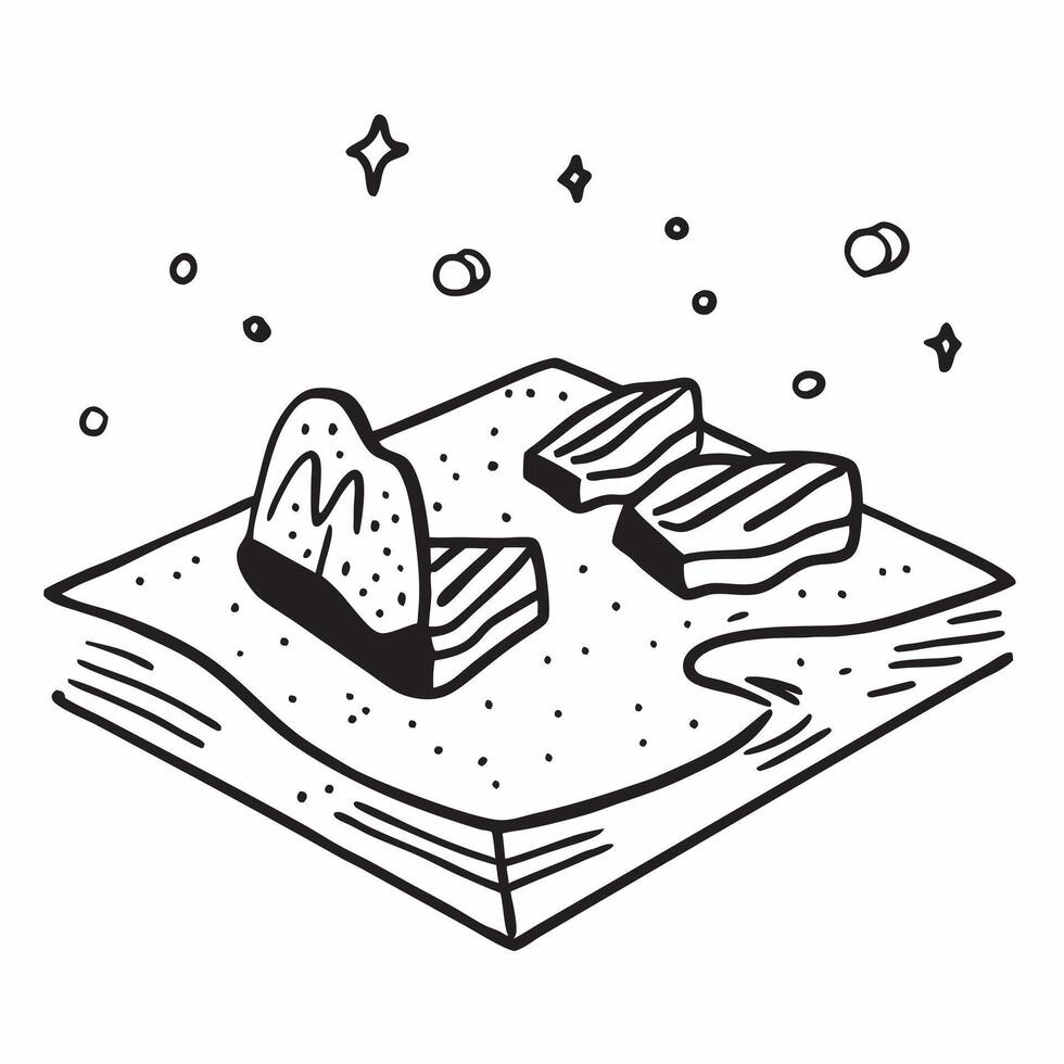 Simple flat design icon Flip flops in the sand with a beach background concept as Flip flops in the sand with a beach background providing ample copyspace for text symbolizing the Clear vector