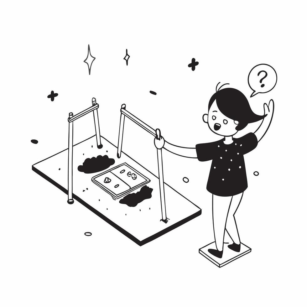 Simple flat design icon Girl with cerebral palsy enjoying a swing at the playground concept as A girl with cerebral palsy joyfully swinging at the playground highlighting the happi Clear vector