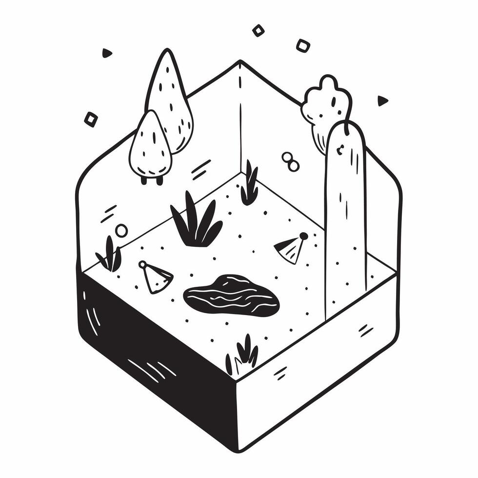 Simple flat design icon Exotic Wildlife in Rainforest concept as Exotic wildlife thrives in the dense undergrowth of the tropical rainforest a testament to natures resilience Simp Clear vector