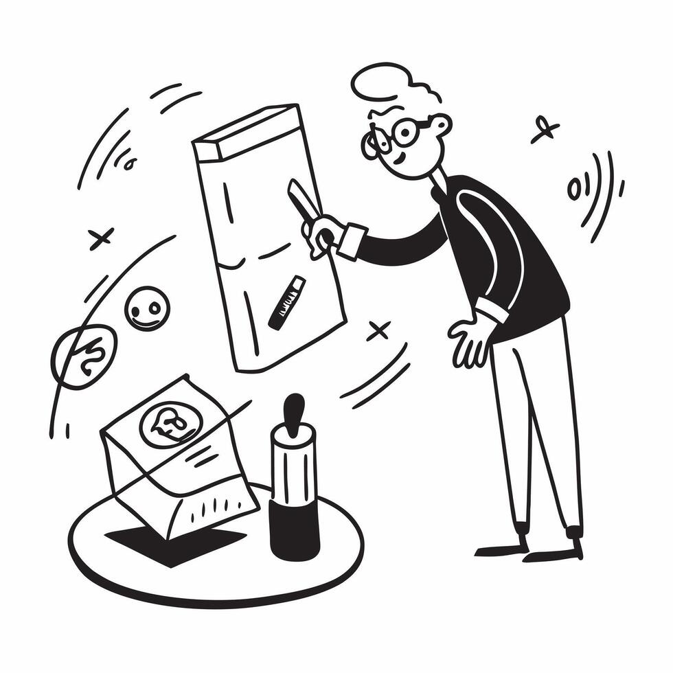 Simple flat design icon Elderly man with Alzheimers enjoying a painting session concept as An elderly man with Alzheimers joyfully painting emphasizing inclusion creativity and the Clear Set 2 vector