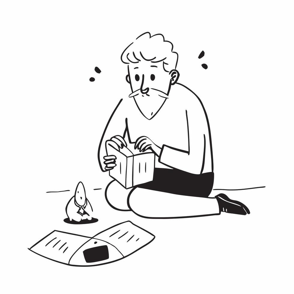 Simple flat design icon Elderly man with Alzheimers enjoying a painting session concept as An elderly man with Alzheimers joyfully painting emphasizing inclusion creativity and the Clear vector