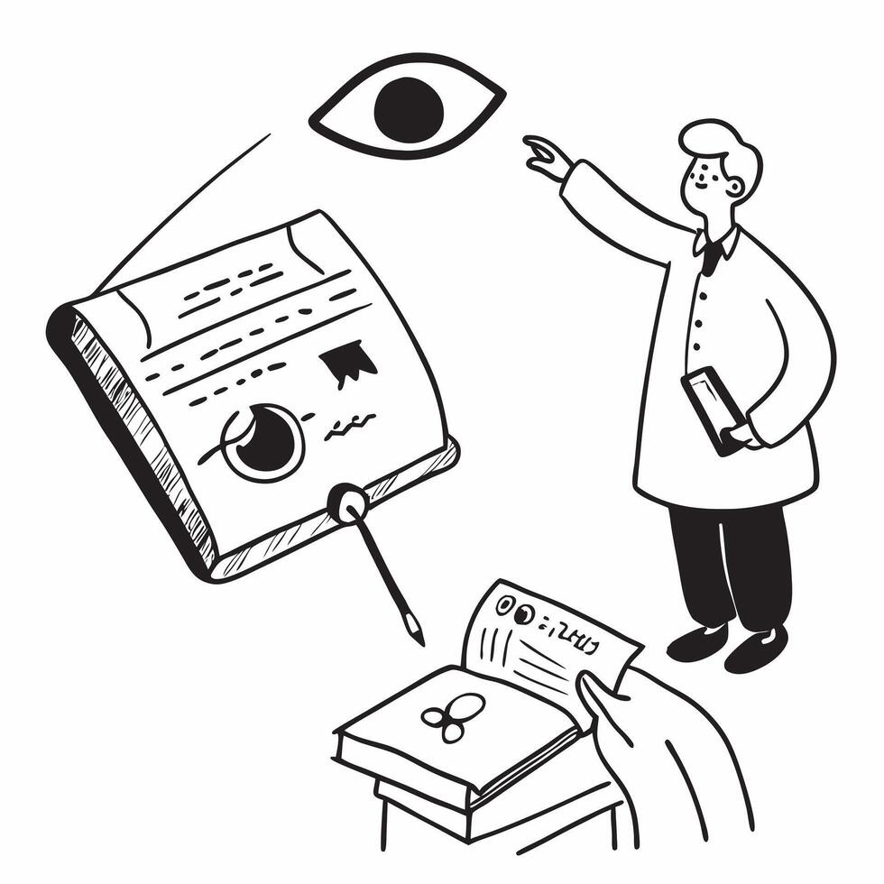 Simple flat design icon Doctor with visual impairment leading a patient care workshop concept as A doctor with visual impairment confidently leading a patient care workshop illustr Clear vector