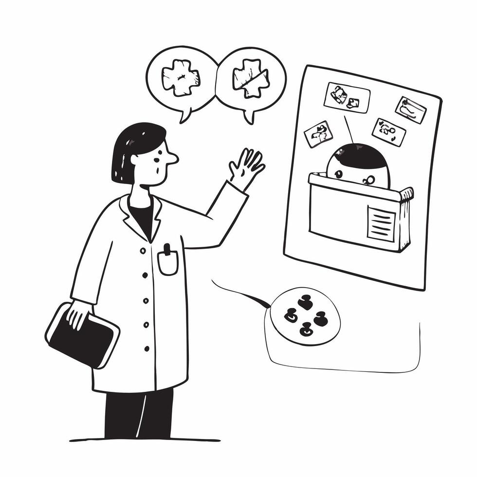Simple flat design icon Doctor with autism presenting research findings to colleagues concept as A doctor with autism confidently presenting research findings to colleagues showcas Clear Set 4 vector