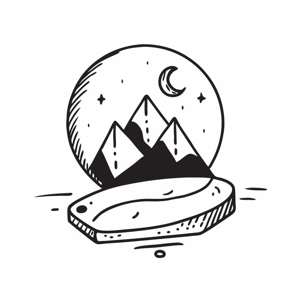 Simple flat design icon Dawn Over Snowy Peaks concept as Early morning light bathes the snow capped peaks in a warm glow offering a serene start to the day Simple flat illustratio Clear vector