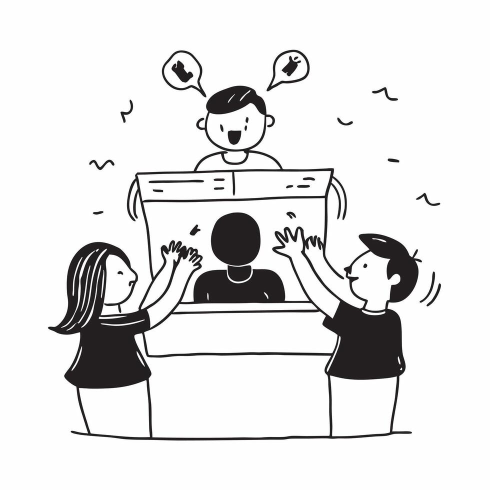 Simple flat design icon Children with various disabilities enjoying a puppet show concept as A group of children with different disabilities enjoying a puppet show illustrating joy Clear vector
