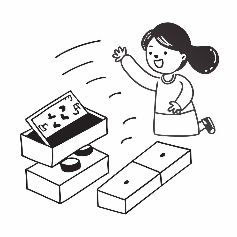 Simple flat design icon Child with autism enjoying a sensory play activity concept as A child with autism joyfully engaging in a sensory play activity highlighting inclusion develo Clear vector