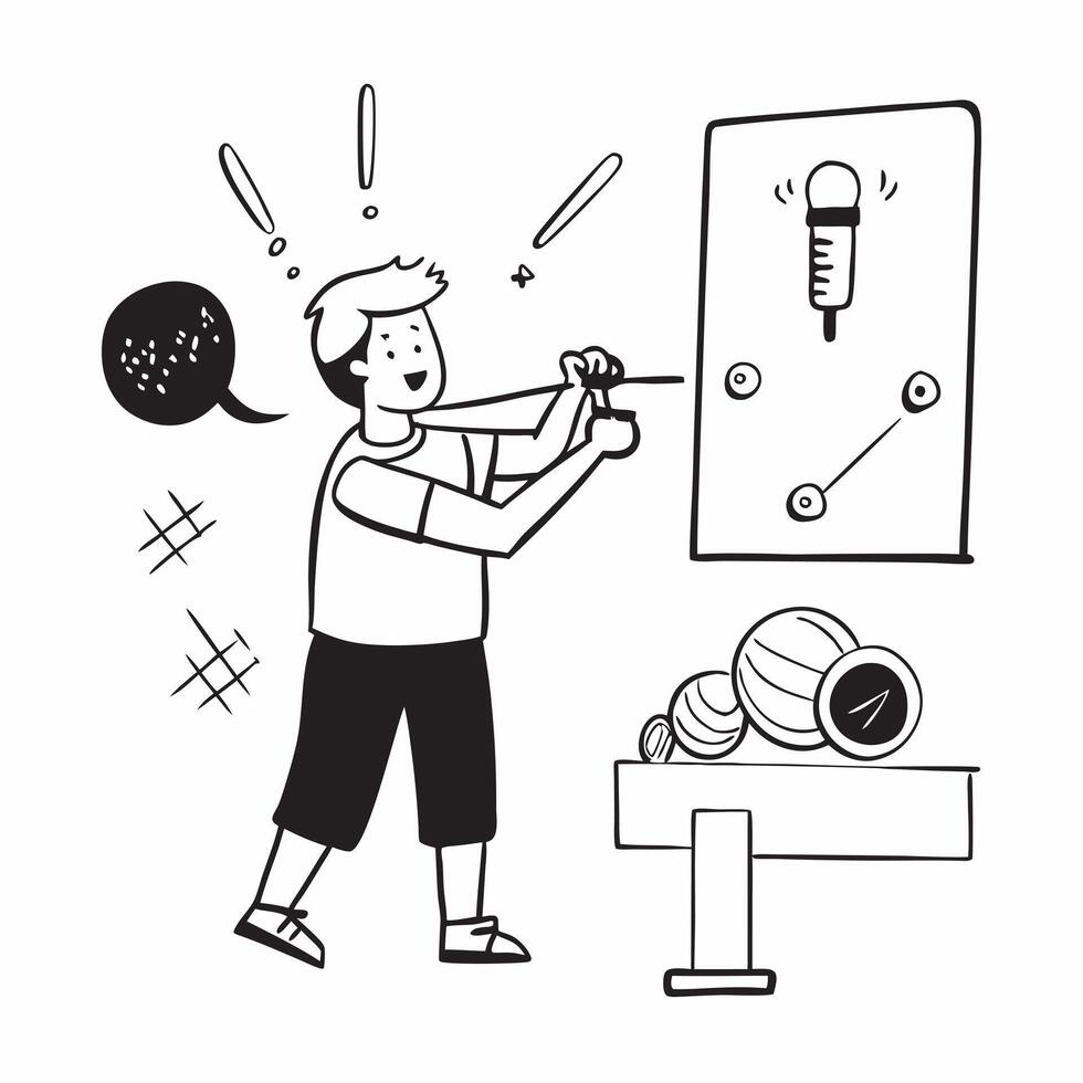 Simple flat design icon Boy with autism playing with therapy dog concept as A boy with autism enjoying playtime with his therapy dog showcasing the joy support and comfort that ani Clear Set 6 vector