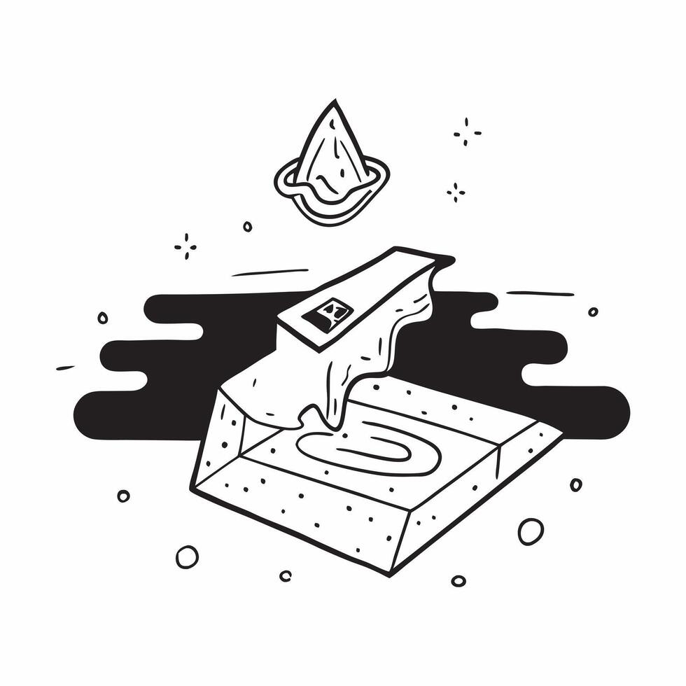 Simple flat design icon Bioluminescent Surf concept as Surfers ride glowing waves under the night sky their boards leaving trails of light in the bioluminescent seaSimple flat ill Clear vector