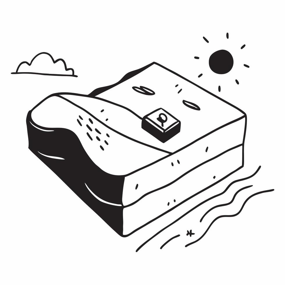 Simple flat design icon Alpine Meadows Under Starry Night concept as Alpine meadows under a starry night sky offering a perfect setting for astrophotography and contemplationSimpl Clear vector