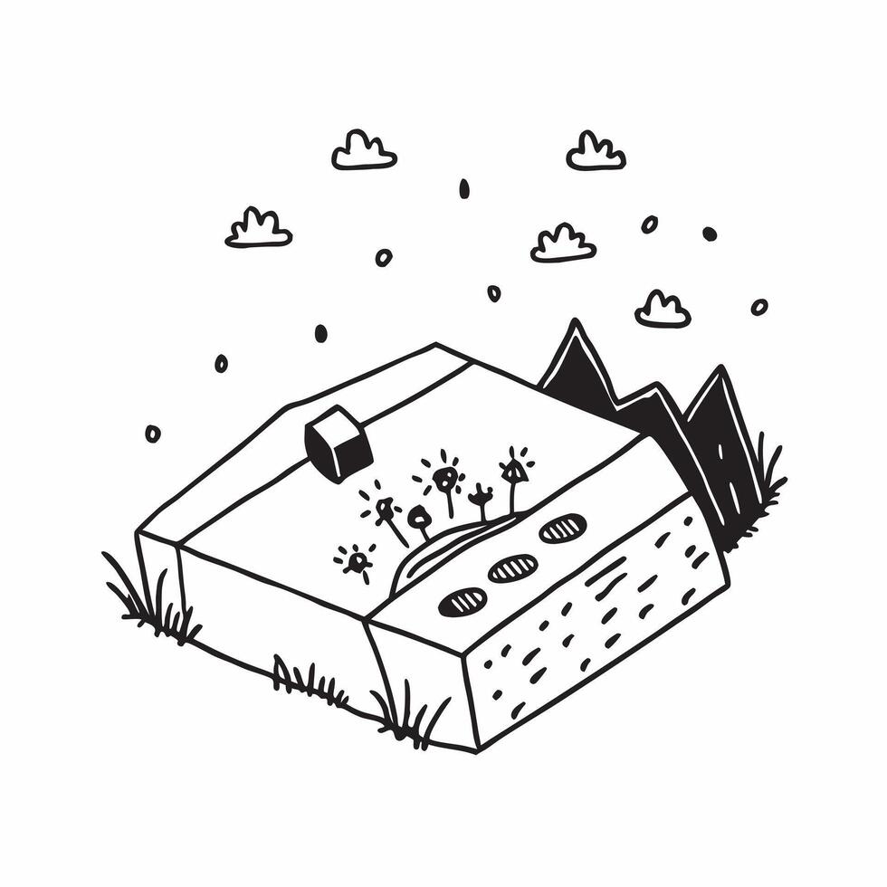 Simple flat design icon Alpine Meadows in Full Bloom concept as Alpine meadows in full bloom displaying a carpet of wildflowers that attracts photographers and nature enthusiastsS Clear vector