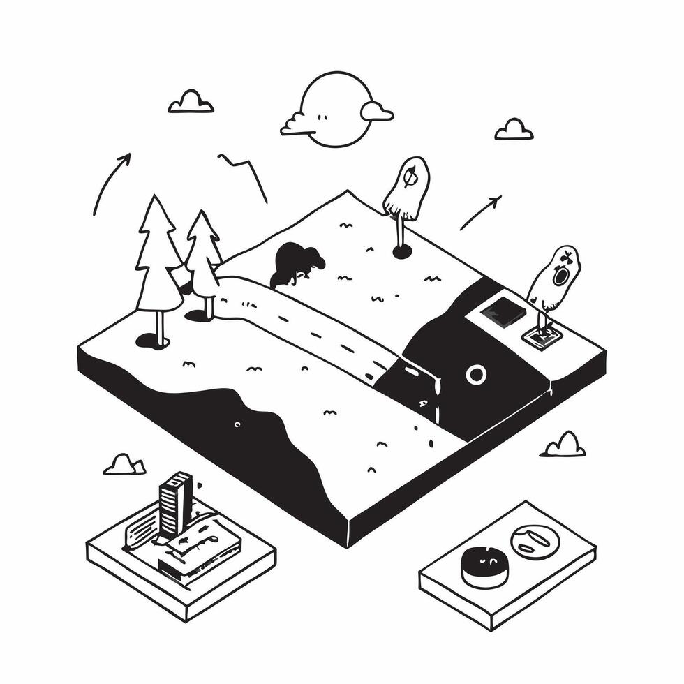 Simple flat design icon Alpine Meadows Wildlife concept as Wildlife in Alpine meadows captured in their natural habitat highlighting biodiversity and conservation effortsSimple fl Clear Set 2 vector