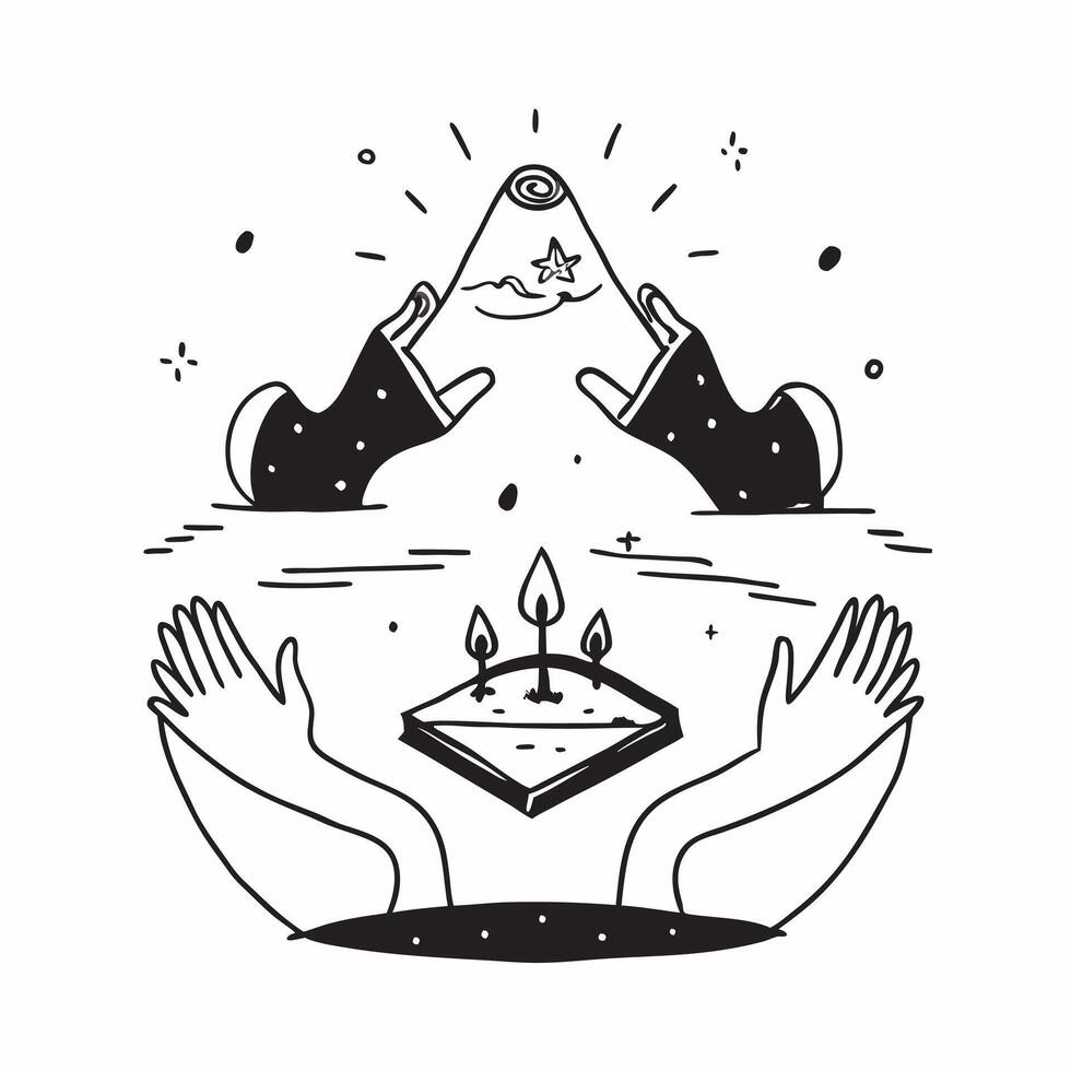 Simple flat design icon Alpine Meadow Meditation concept as Individuals meditating in serene Alpine meadows connecting deeply with the tranquil and restorative natural environment Clear Set 2 vector