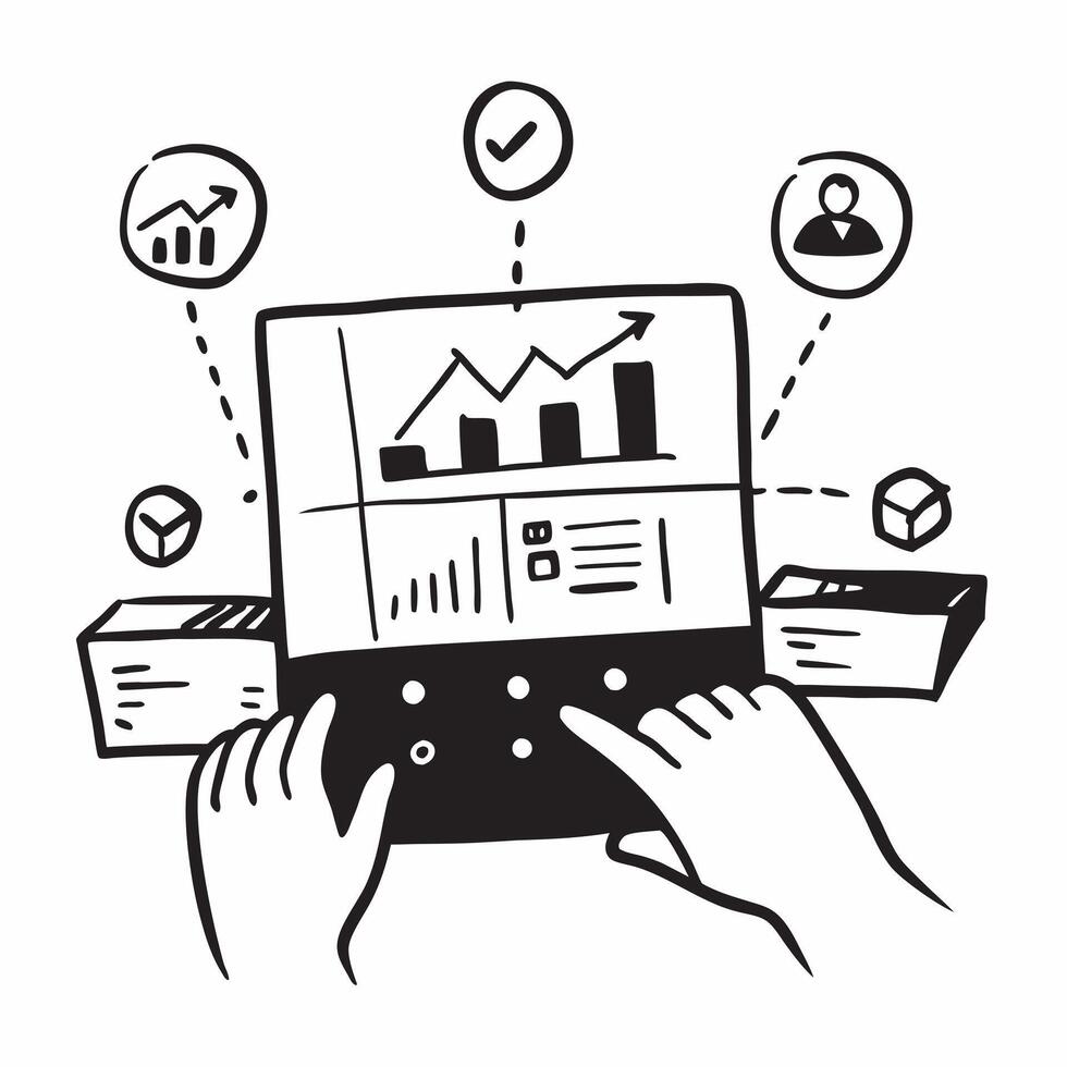 Silhouette of a warehouse and a predictive chart symbolizing inventory forecasting in double exposure with copy space concept as A silhouette of a warehouse intertwined with a pre Clear Set 2 vector