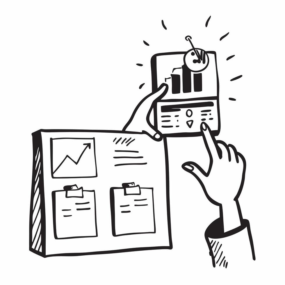 Silhouette of a stock shelf and a demand planning chart symbolizing demand planning in double exposure with copy space concept as A silhouette of a stock shelf intertwined with a Clear vector