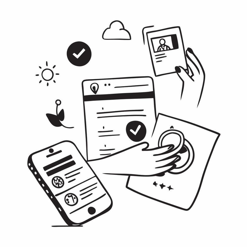 Secure Online Patient Portals concept as Secure online patient portals that offer patients access to their medical records and health management tools in Photo Stock Concept Clear vector