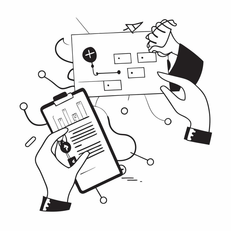 Remote Patient Monitoring concept as Healthcare providers monitor patients remotely using digital devices to manage chronic conditions effectively in Photo Stock Concept Clear vector