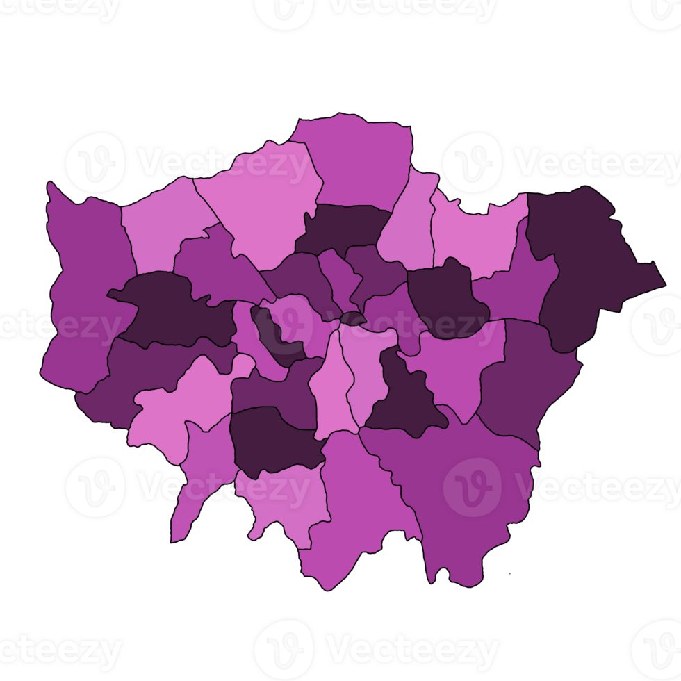 Pink London map png