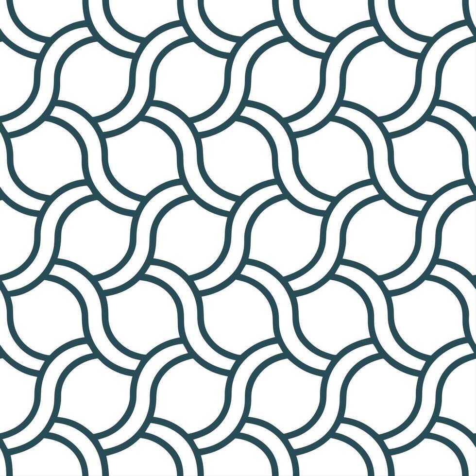 Produce seamless pattern layering parametric wave lattices set crisp white channels shape futuristic tile theme with brand appeal concept as Interlock wave lattices in parametric s Clear vector