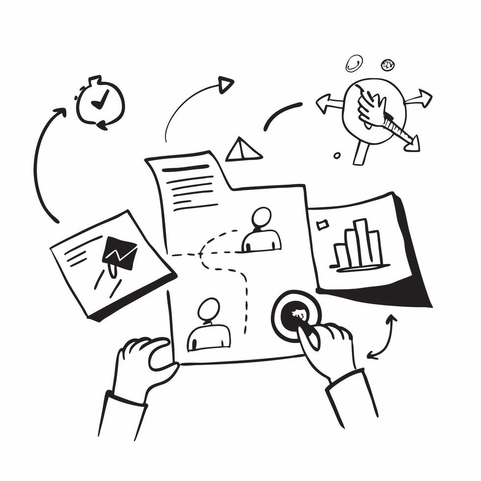 Personalization Strategies concept as Strategists developing personalization techniques to tailor experiences to individual customer preferences in Photo Stock Concept Clear vector