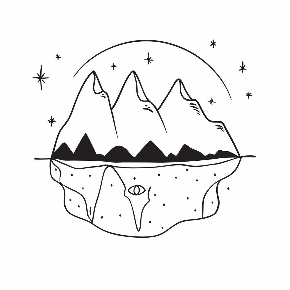 Peaks Under Starry Skies concept as Snow capped mountains under starry skies create a breathtaking nocturnal landscape where snow meets the cosmos in Photo Stock Concept Clear Set 2 vector