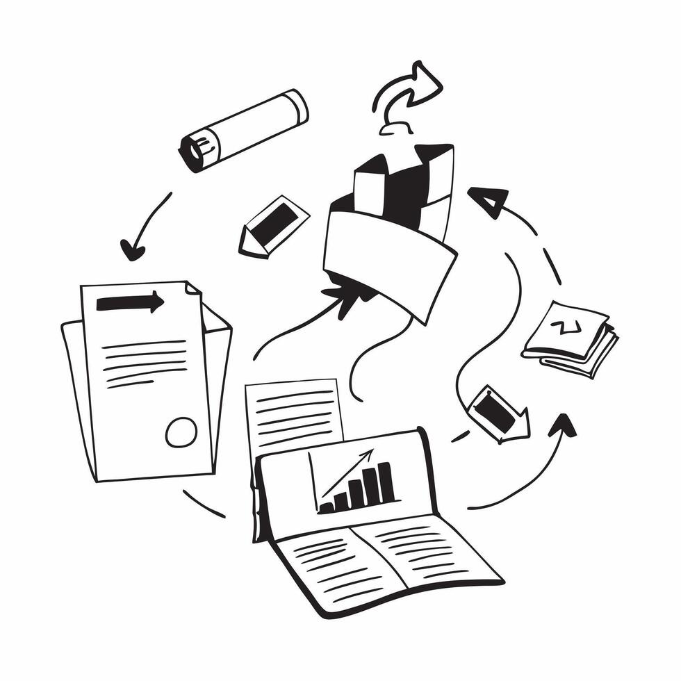 Paperless Office Initiative concept as An organization transitions to a paperless office aiming to enhance efficiency and reduce environmental impact in Photo Stock Concept Clear vector