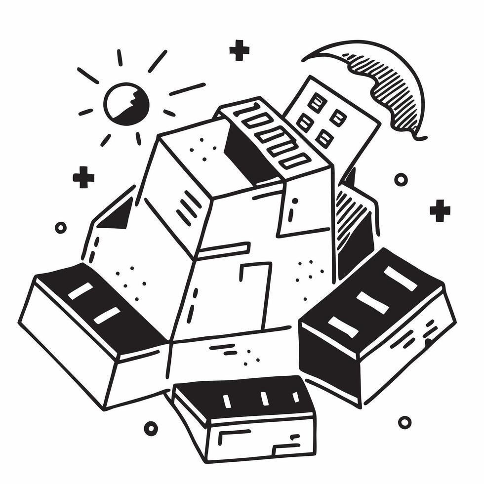 Overhead view of a residential area with rain garden overlay symbolizing urban green solutions in double exposure with copy space concept as An overhead view of a residential area Clear Set 2 vector