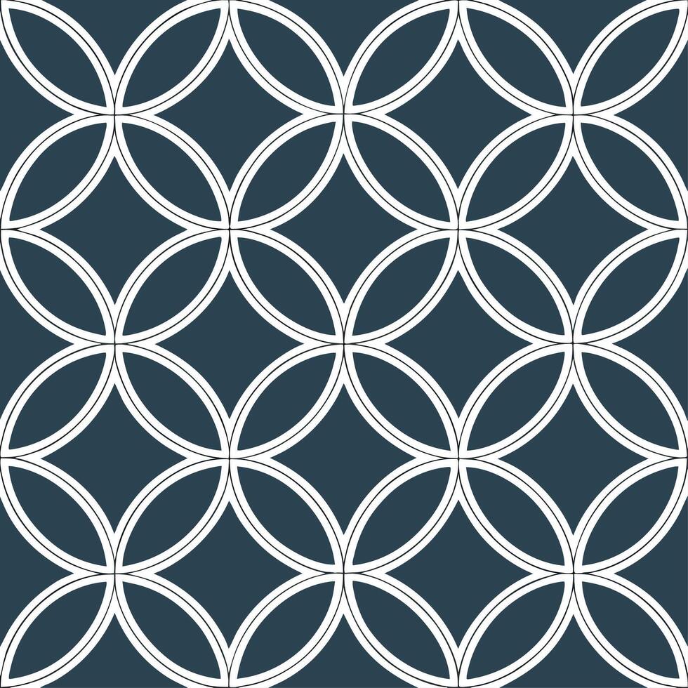 Outline interconnected cultural motifs refined geometry moderate color highlights precise white borders infinite tiling ease concept as Motifs connect across edges Refined geomet Clear vector