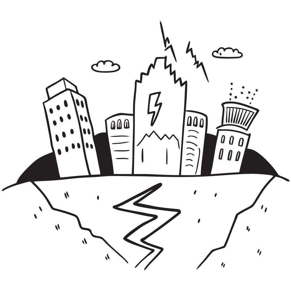 Nighttime City Thunder concept as A cityscape at night brightly illuminated by a crack of lightning showcasing urban resilience in Photo Stock Concept Clear Set 2 vector