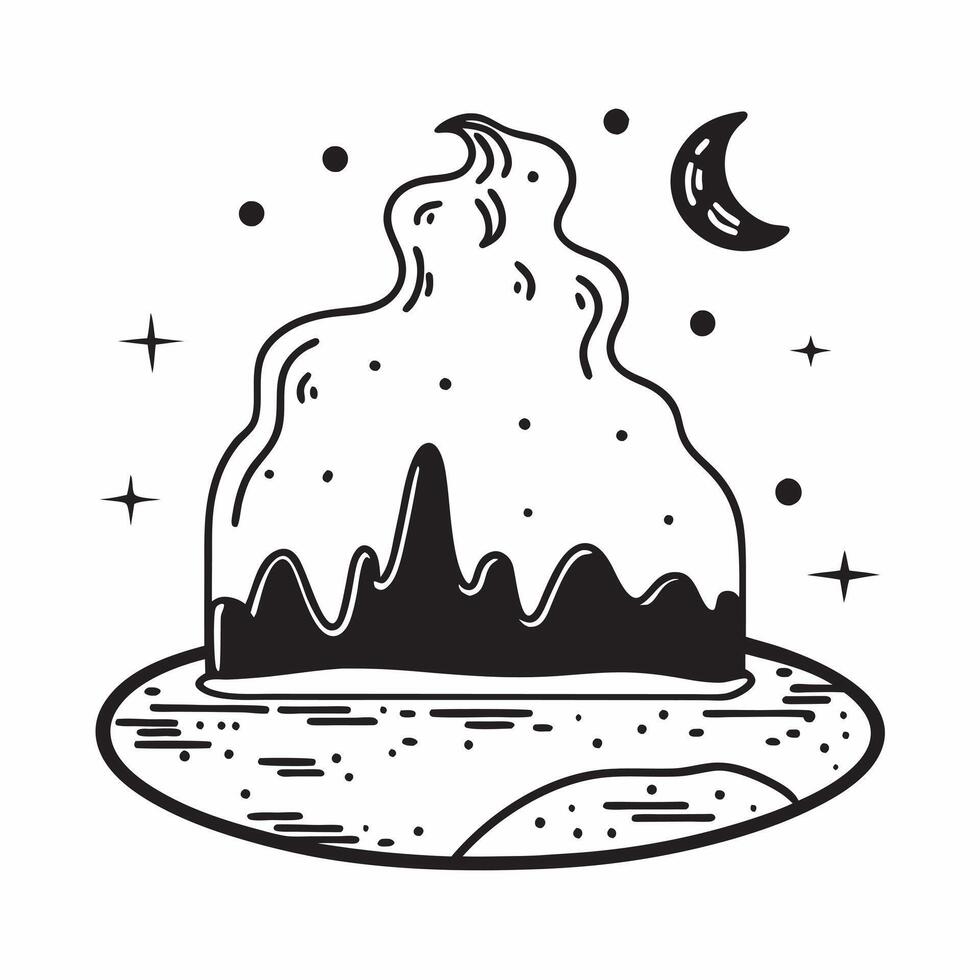 Moonlit Hot Springs Experience concept as A moonlit night enhances the mystical allure of hot springs providing a serene and otherworldly soaking experience in Photo Stock Concept Clear Set 2 vector