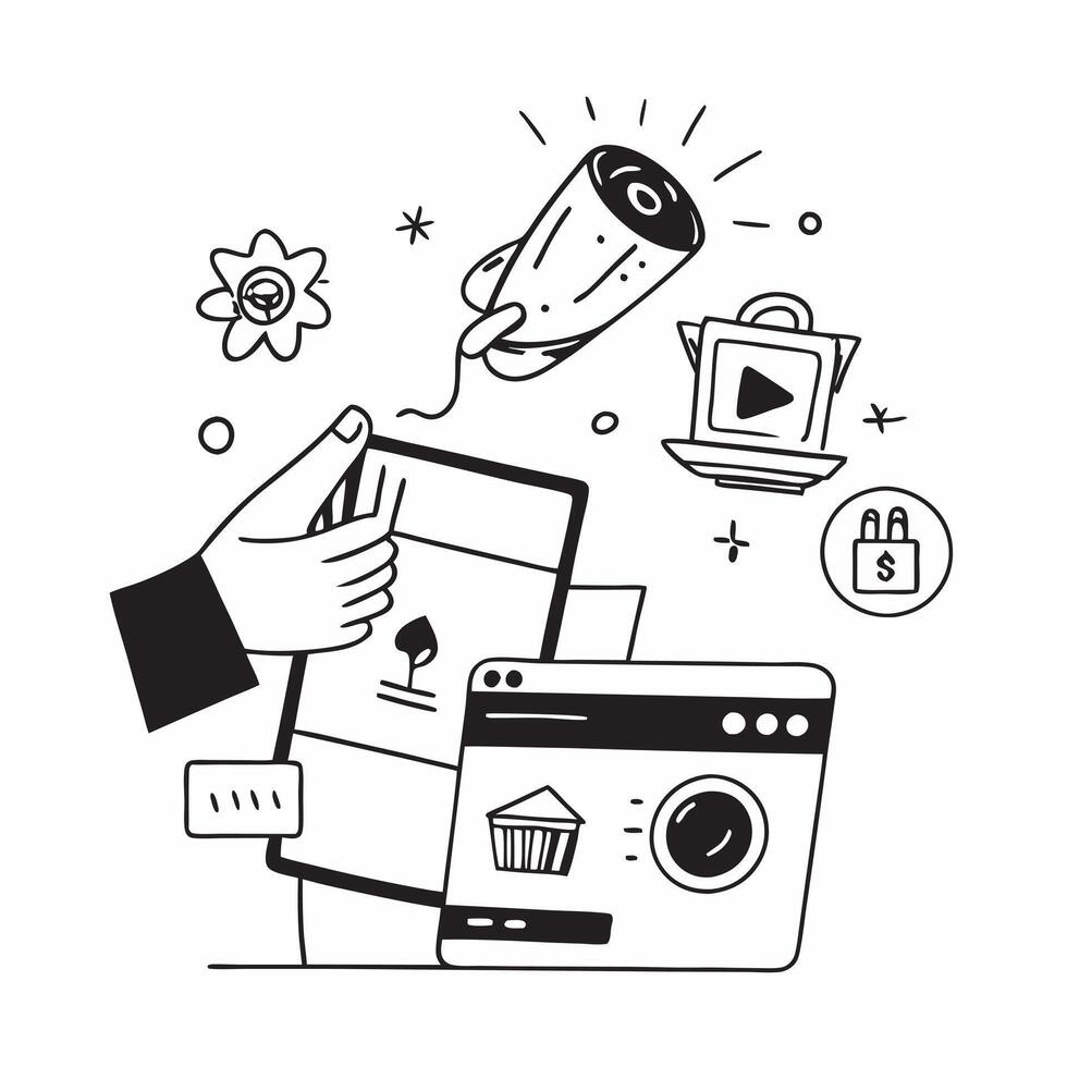 Managing Home Appliances Remotely concept as Managing all home appliances remotely via a smart home system to enhance convenience and efficiency in Photo Stock Concept Clear vector