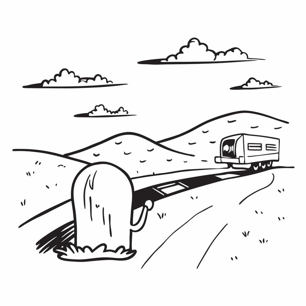 Long Haul Trucking concept as A long haul trucker enjoys the solitude of the open road with vast landscapes stretching out before them in Photo Stock Concept Clear vector