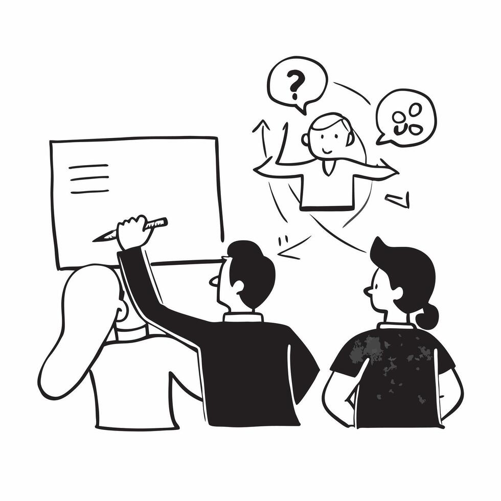 Leadership Coach at a Team Retreat concept as A leadership coach facilitates a retreat focusing on building team cohesion and communication skills in Photo Stock Concept Clear vector