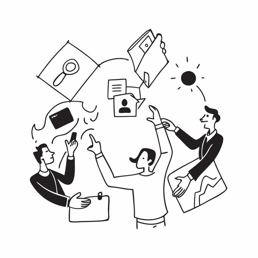 Job Shadowing Experience concept as Students gain practical insights and professional experience through job shadowing opportunities with industry leaders in Photo Stock Concept Clear vector