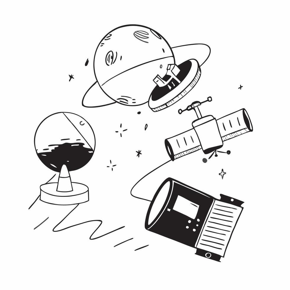 Interstellar Communication concept as Development of advanced interstellar communication systems to enhance long distance space communication in Photo Stock Concept Clear Set 2 vector