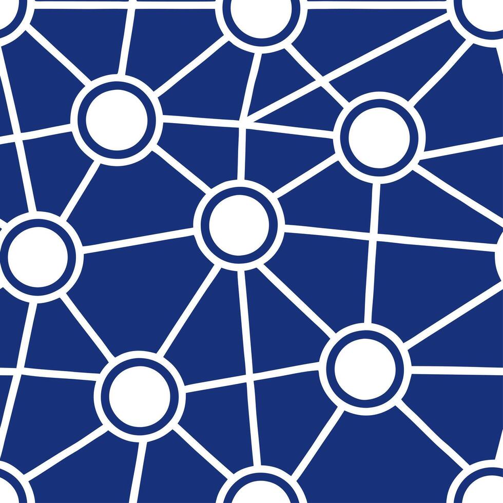 Infuse AI inspired virtual nodes into seamless tile layouts integrating soft glow effects and crisp white contrast concept as Focus on futuristic digital aesthetics forming seamles Clear vector