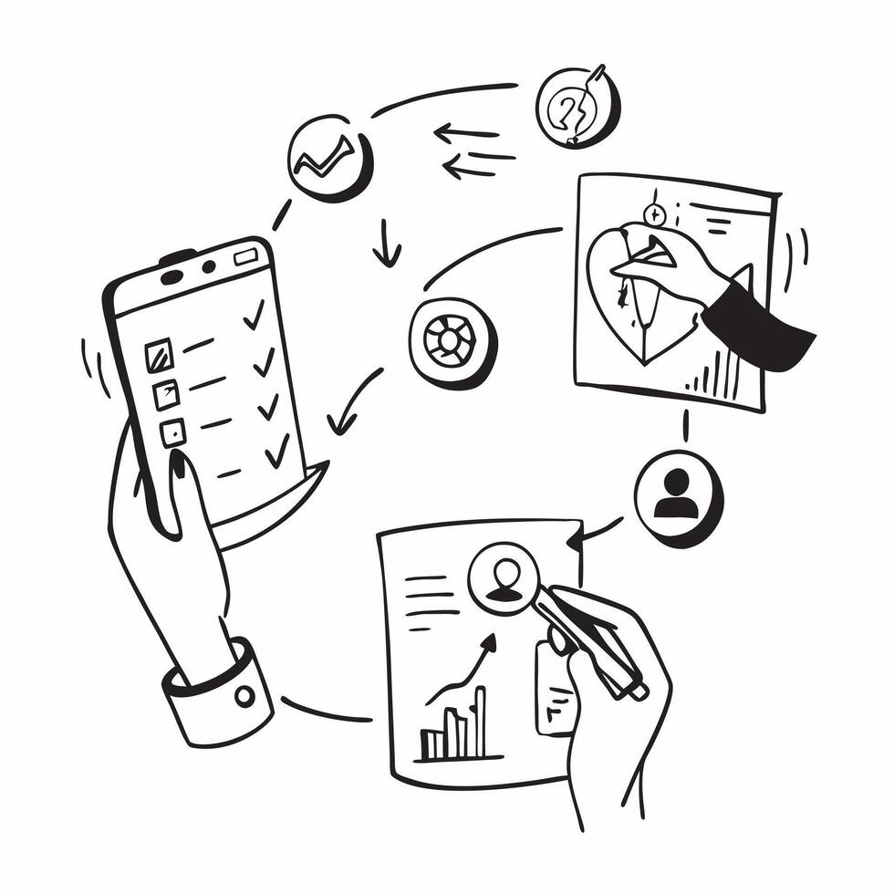 Health Data Interoperability concept as Enhancing health data interoperability to improve care coordination across various healthcare providers in Photo Stock Concept Clear vector