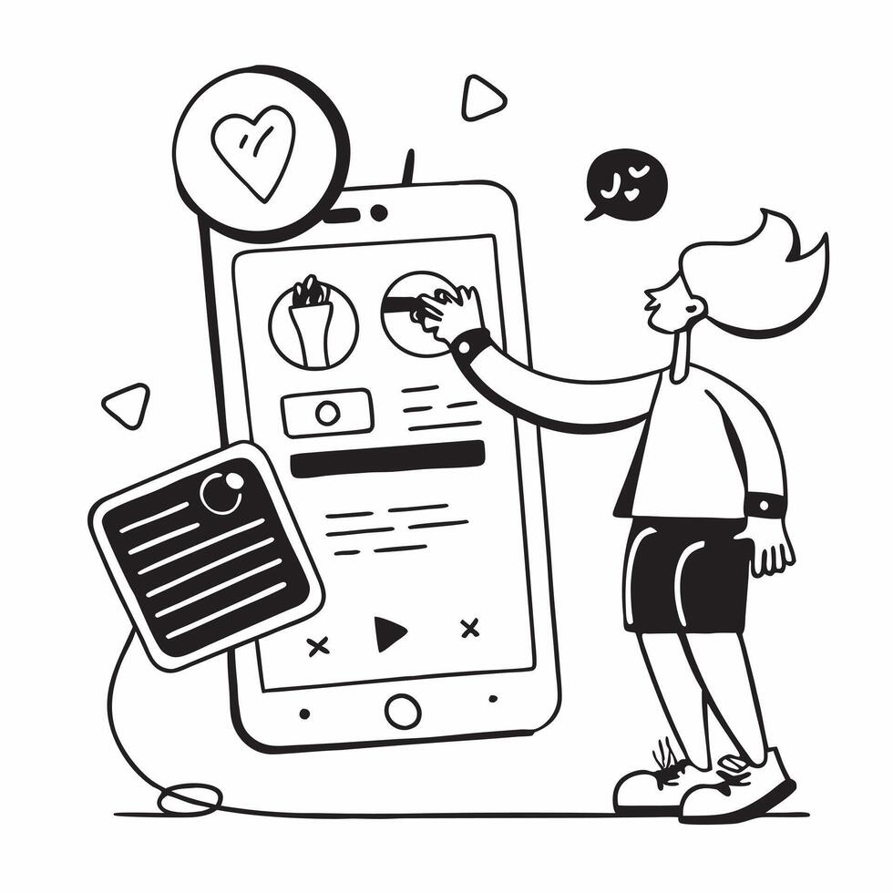 Health and Wellness Tracking Apps concept as A person tracking their daily health and wellness activities using a mobile app to maintain a balanced lifestyle in Photo Stock Concep Clear vector