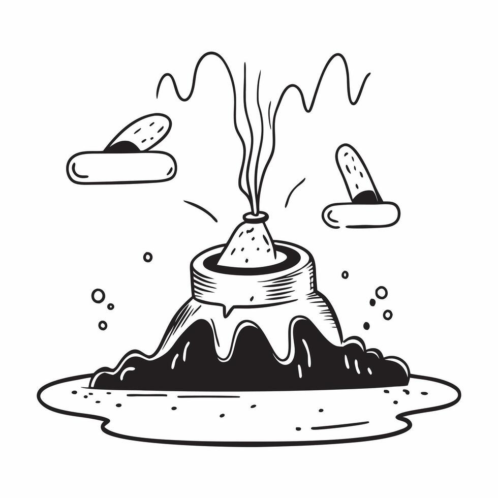 Geothermal Vents and Fumaroles concept as Geothermal vents and fumaroles release steam and gases providing a glimpse into the volcanic forces at play in Photo Stock Concept Clear vector
