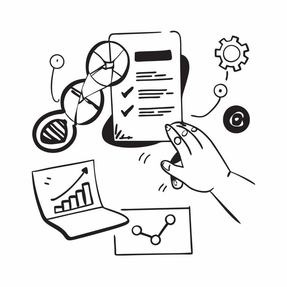 Genetic Health Analytics concept as Utilizing genetic data to provide personalized health insights and predictive analytics in healthcare in Photo Stock Concept Clear vector