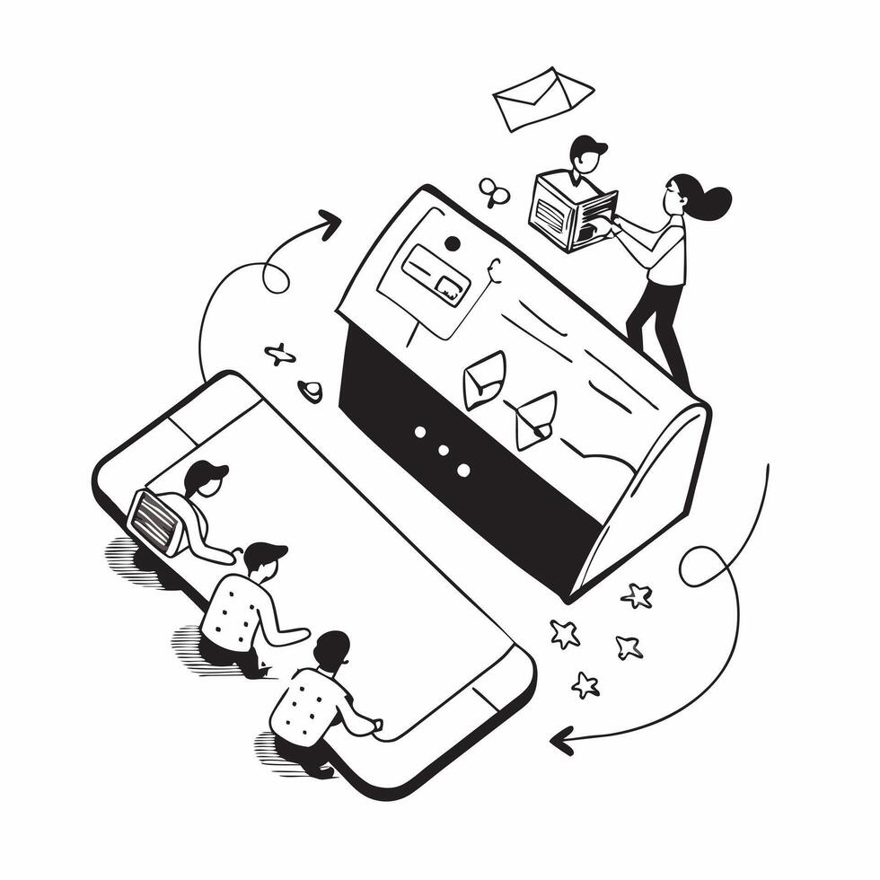 flat icon Mobile Gaming on the Go concept as Individuals enjoy gaming on smartphones during their commute engaging in mobile games anywhere anytimeSimple flat illustration in isom Clear vector