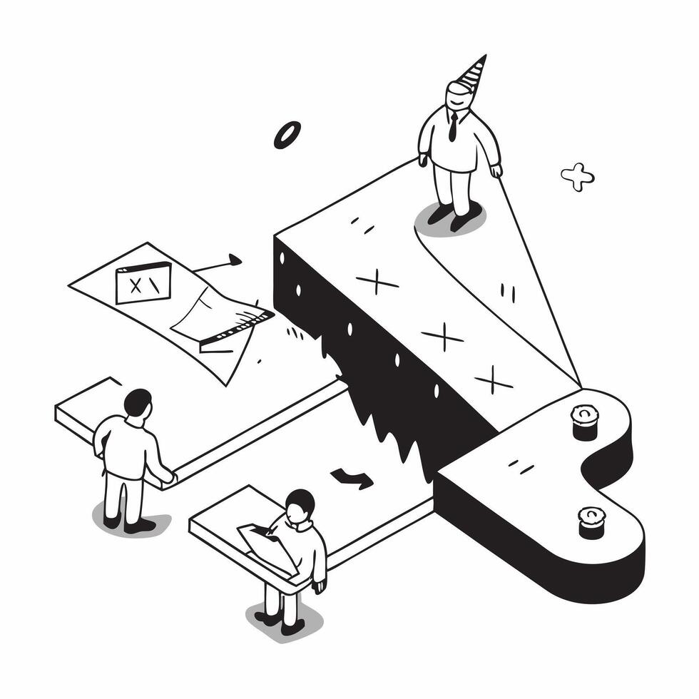 flat icon Mid Career Skills Upgrade concept as Mid career professionals attend training to upgrade their skills and stay competitive in their industriesSimple flat illustration in Clear vector