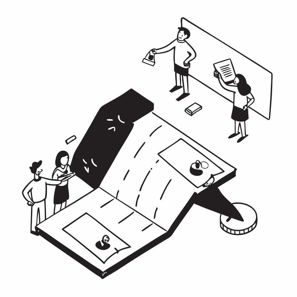 flat icon Career Counseling Session concept as An individual receives personalized guidance during a career counseling session to define their career goalsSimple flat illustration Clear vector