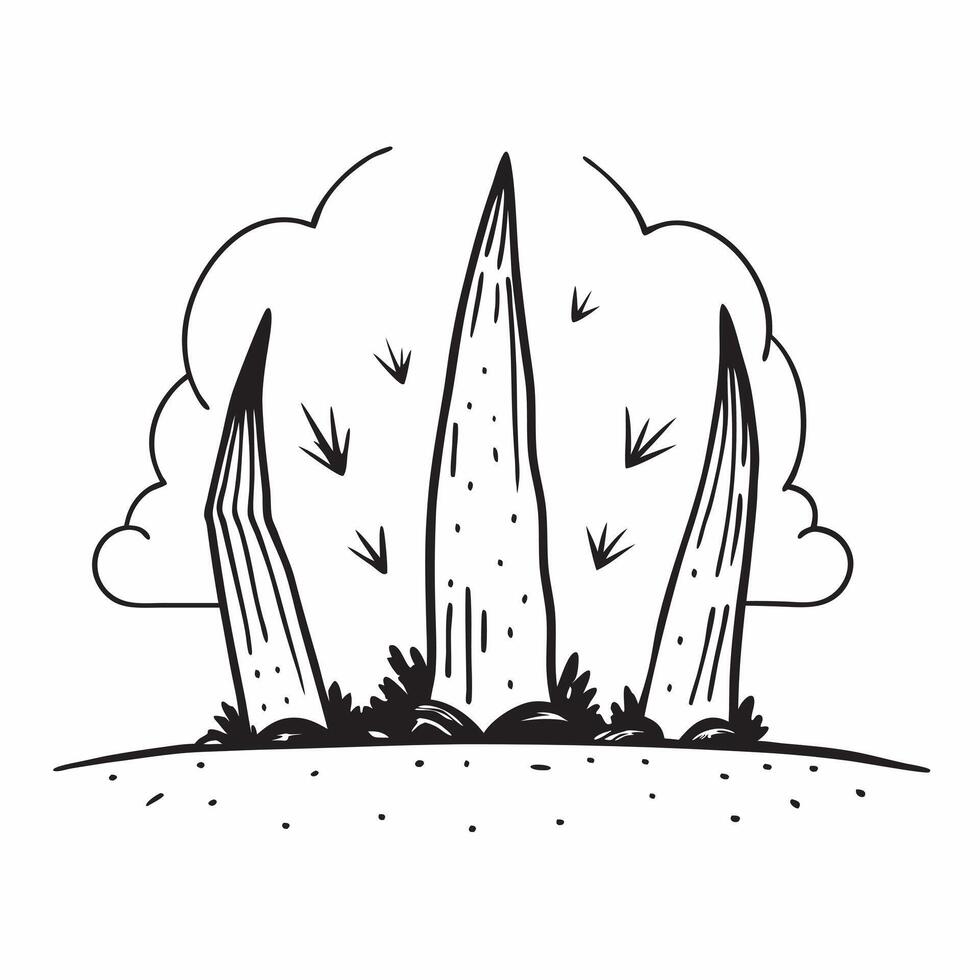 flat design backdrop Towering Giants of the Forest concept as Towering old growth trees dominate the landscape their massive trunks telling stories of centuries past flat illustra Clear Set 2 vector