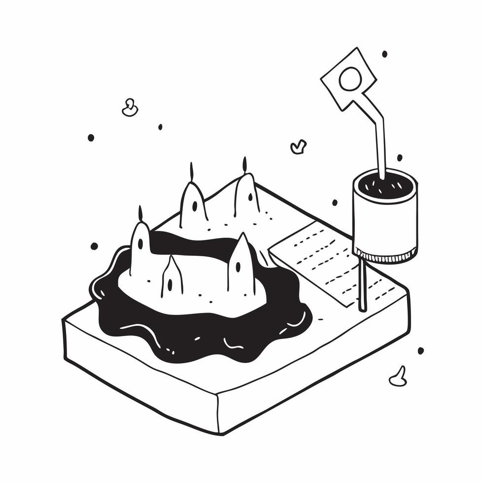 flat design backdrop Sulfur Vents in Volcanic Terrain concept as Sulfur vents releasing steam and gases in a volcanic terrain a testament to the geothermal activity beneath flat i Clear vector