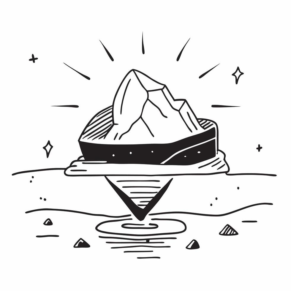 flat design backdrop Alpine Solitude concept as A solitary peak stands tall among snow capped mountains a testament to solitude and untouched beauty flat illustration in Clear vector